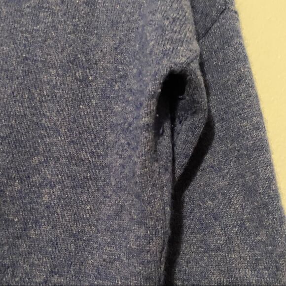 Womens Size Medium 100% Cashmere Long Sleeve Uneven Hem Sweater Office Staple - Picture 3 of 9